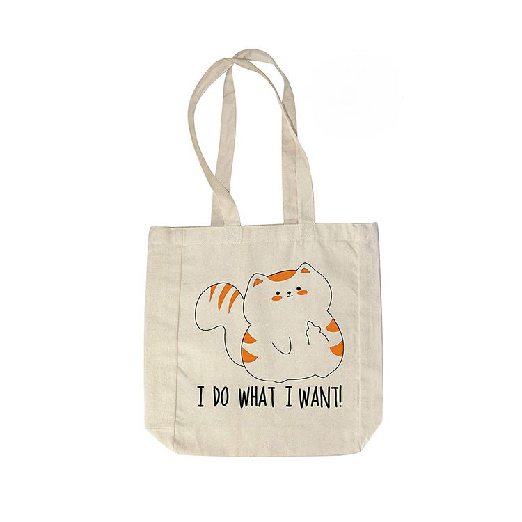 卸売 カートゥーン ナチュラル ショルダー カスタム トートバッグ